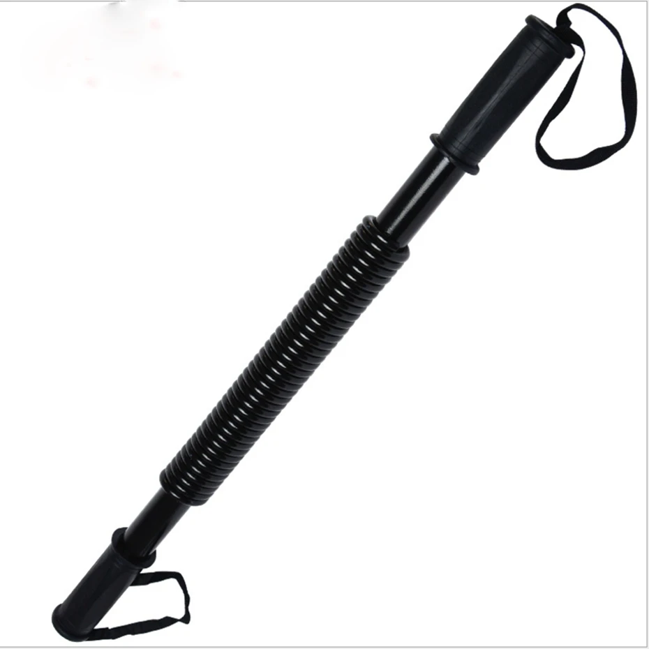 Power Twister Bar for Upper Body Black Spring Arm Bar 50 Kg Chest Expander Fitness Grip Bar Gym Machine Workout Equipments