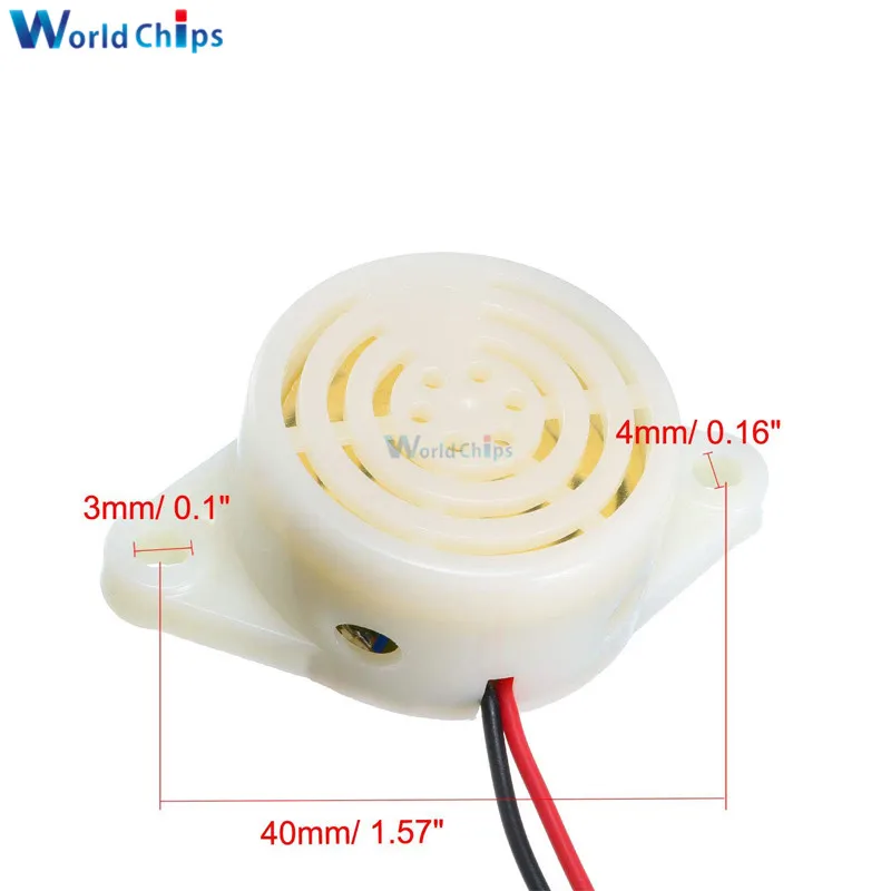 1PC/Lot 95DB Alarm High-decibel 3-24V 12V Electronic Buzzer Beep Alarm Intermittent Beep for Arduino SFM-27