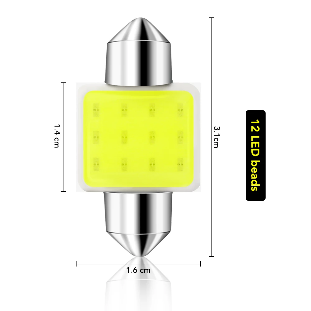 2x C5W C10W 31mm Car LED Bulb Canbus for Lada Granta Kalina 2 1 Priora Vaz Niva Largus 2110 2114 4x4 Xray