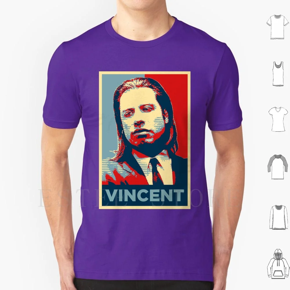 Camiseta de algodón para hombre con estampado DIY de Vincent Pulp Fiction (Efecto Obama), Pulp Fiction, Jules, Jules Winnfield, Samuel L Jackson, Quentin