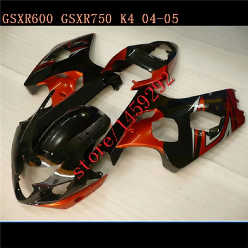 

Motorcycle Fairings Kit Fit For gsxr600/750 2006-2007 GSX600 750 2006 2007 tanger red black Bodywork Fairing Set