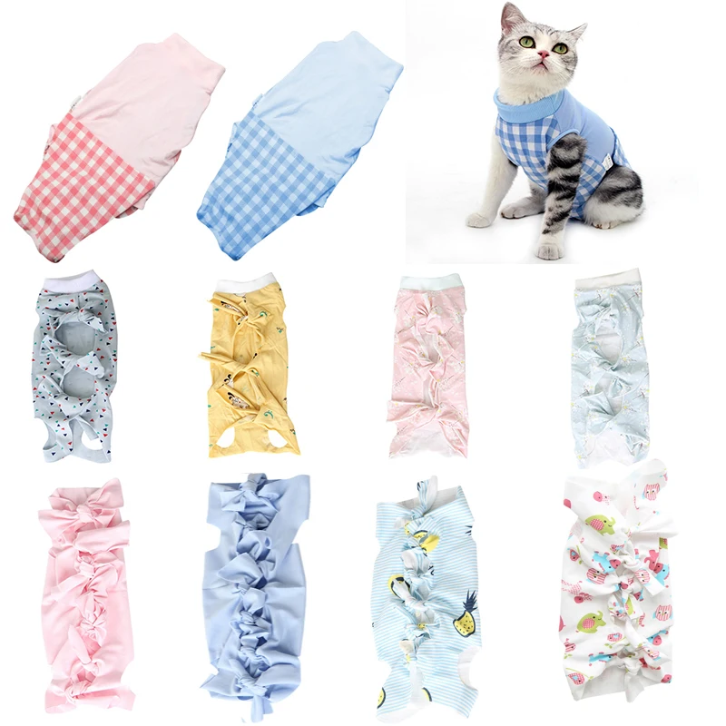 Pet Cat Dog Vests Protective Clothing Postoperative Clothing Protective Clothing Weaning High Elastic Surgical Operation Therapy