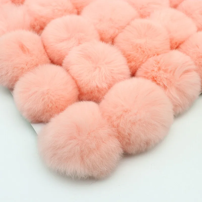 6-8cm puszysty miękki pluszowy piłka Faux Fur brelok Diy zabawki dla dzieci dekoracje ślubne Pompom krawiectwo dostarcza prezent 5-10 sztuk