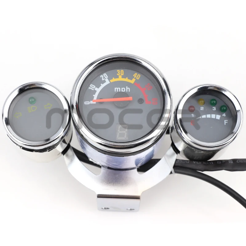 Stopwatch Gear Steering Signal Tiga Meter Digunakan Pada Bagian Modifikasi Go-Kart ATV Kendaraan Off-Road Empat Roda