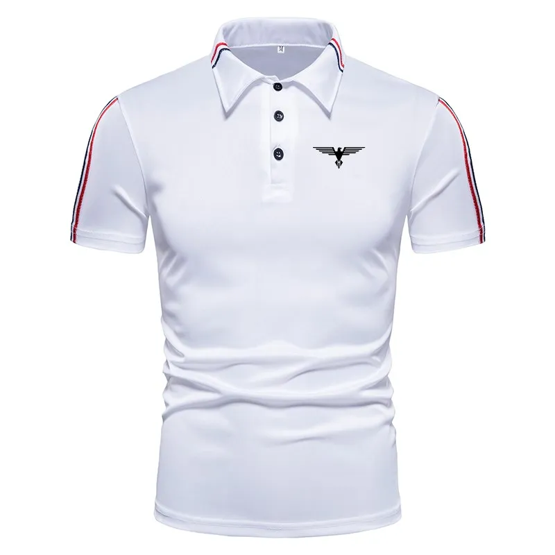 Brand new fashion all-match slim casual polo shirt Men\'s short-sleeved polo shirt