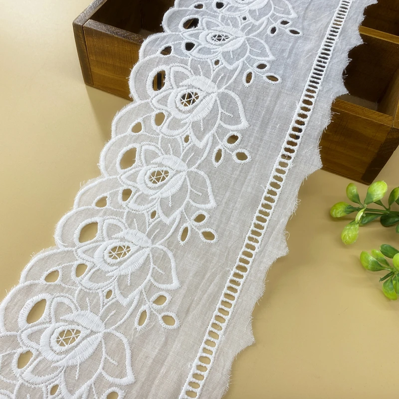 12 cm wide cotton hollow embroidery lace DIY clothing accessories Lolita baby clothes children\'s clothing sofa art, etc.