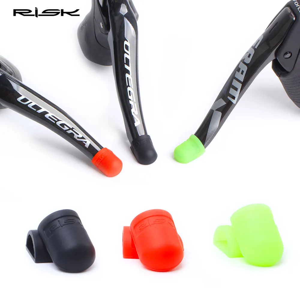 RISK Silicone Bicycle Shift Handle Cover For Shimano Road Bike Shifting Lever Protection Sleeve  Derailleur Cycling Accessories