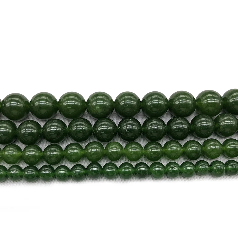 Natural  Stone Taiwan Green Jades Beads For Jewelry Making Beads Bracelet 15