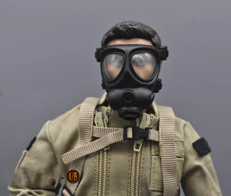 

Best Sell Scale 1/6 Toys Model PVC Material Not Real Special Forces Gas Masks For Usual 12 inch Doll Soldier Accessories