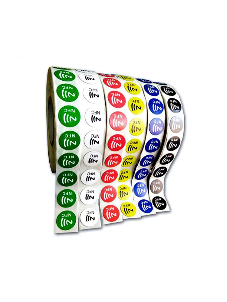 6pcs/lot NFC Tags Stickers NFC213 Label Rfid Tag Card Adhesive Key Tags llaverosToken Patrol