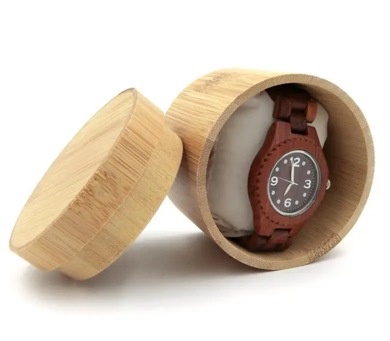 Watch Case Bamboo Wristwatch Box Storage Travel PouchWatch storage watch box jewelry display stand  SN3618