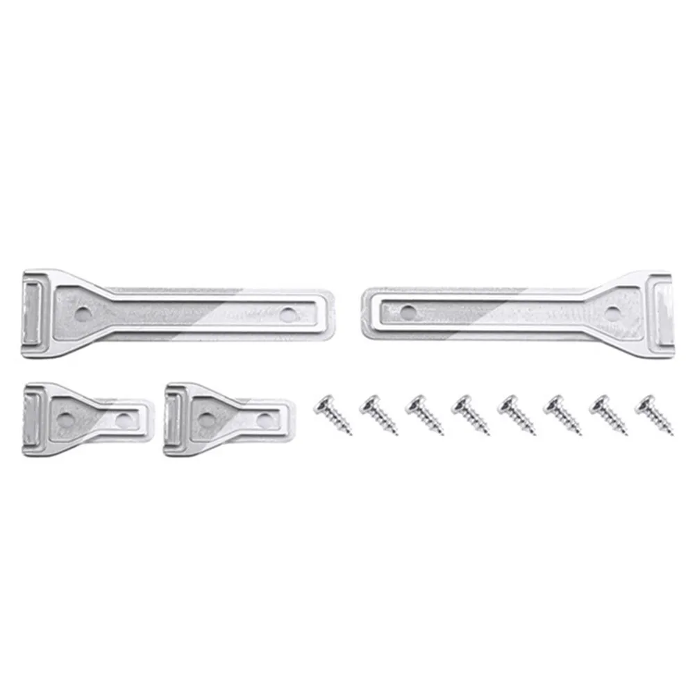 Stainless Steel Car Door Tailgate Hinges for 1/10 Traxxas Trx-4 2021 Ford Bronco RC Car DIY Upgrade Parts