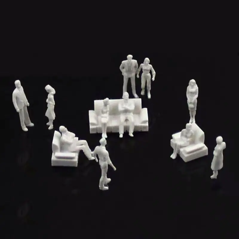 

500pcs scale 1/100 white model plastic figure model humans