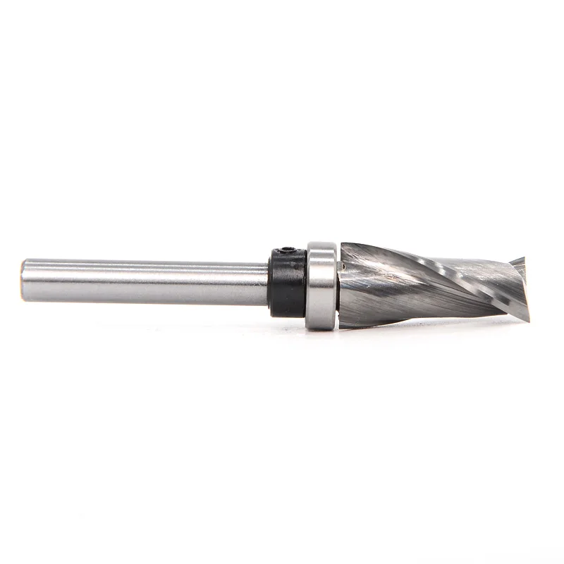 Bearing Ultra-Perfomance Compression Flush Trim Solid Carbide CNC Router Bit for woodworking end mill  1/4\