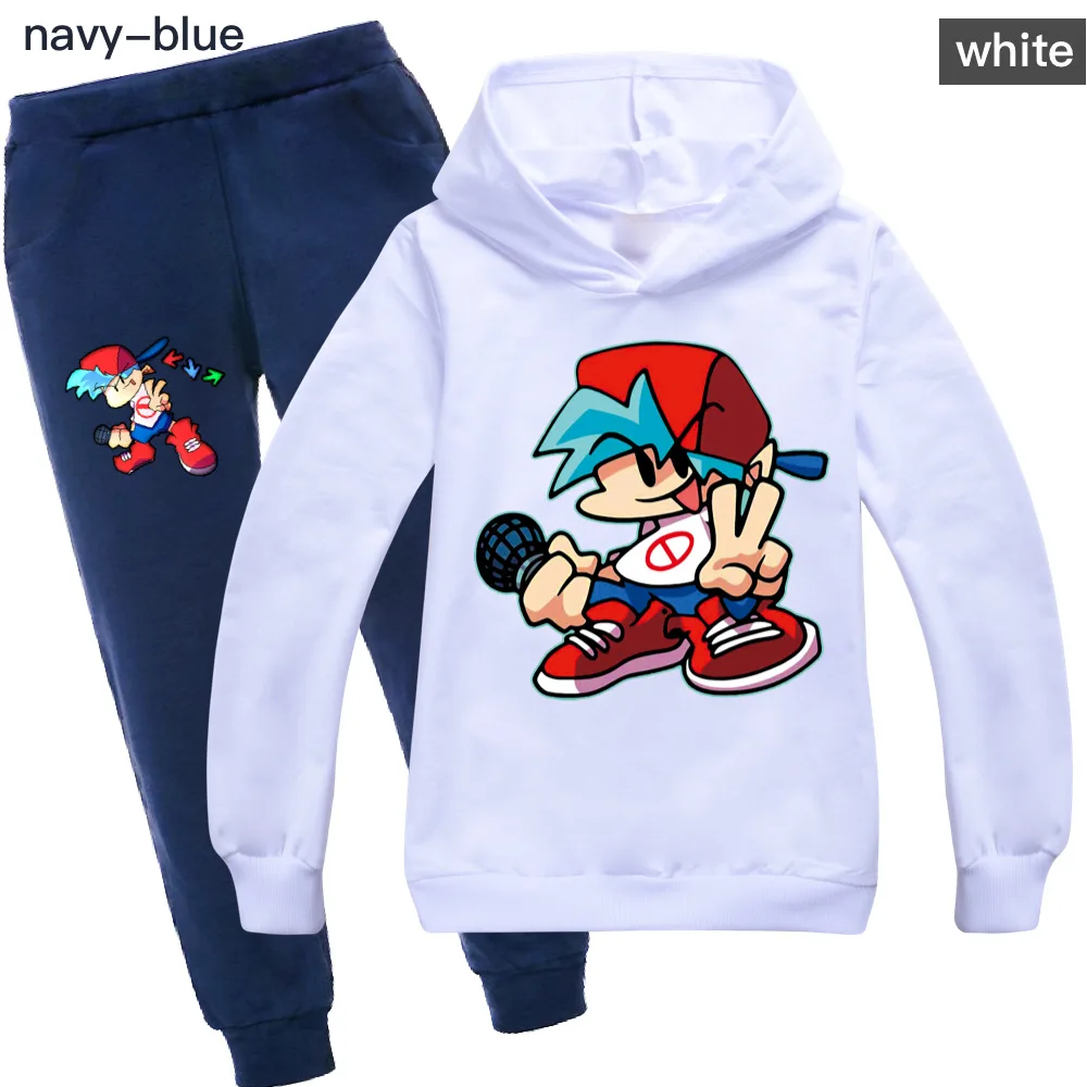 

Spring Autumn Children's Sets Kids Hoodies + Pants Two Piece Hood Boys GirlsSweatshirts Suits Tracksuit Friday Night Funkin