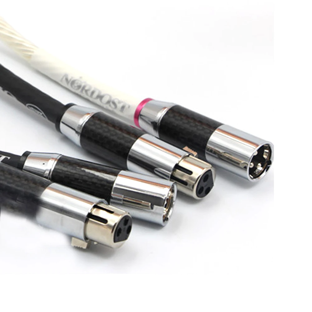 Colleimage Hifi Odin  Reference interconnects Audio Cable With Carbon Fiber XLR Balanced Female To Male Hifi Cable