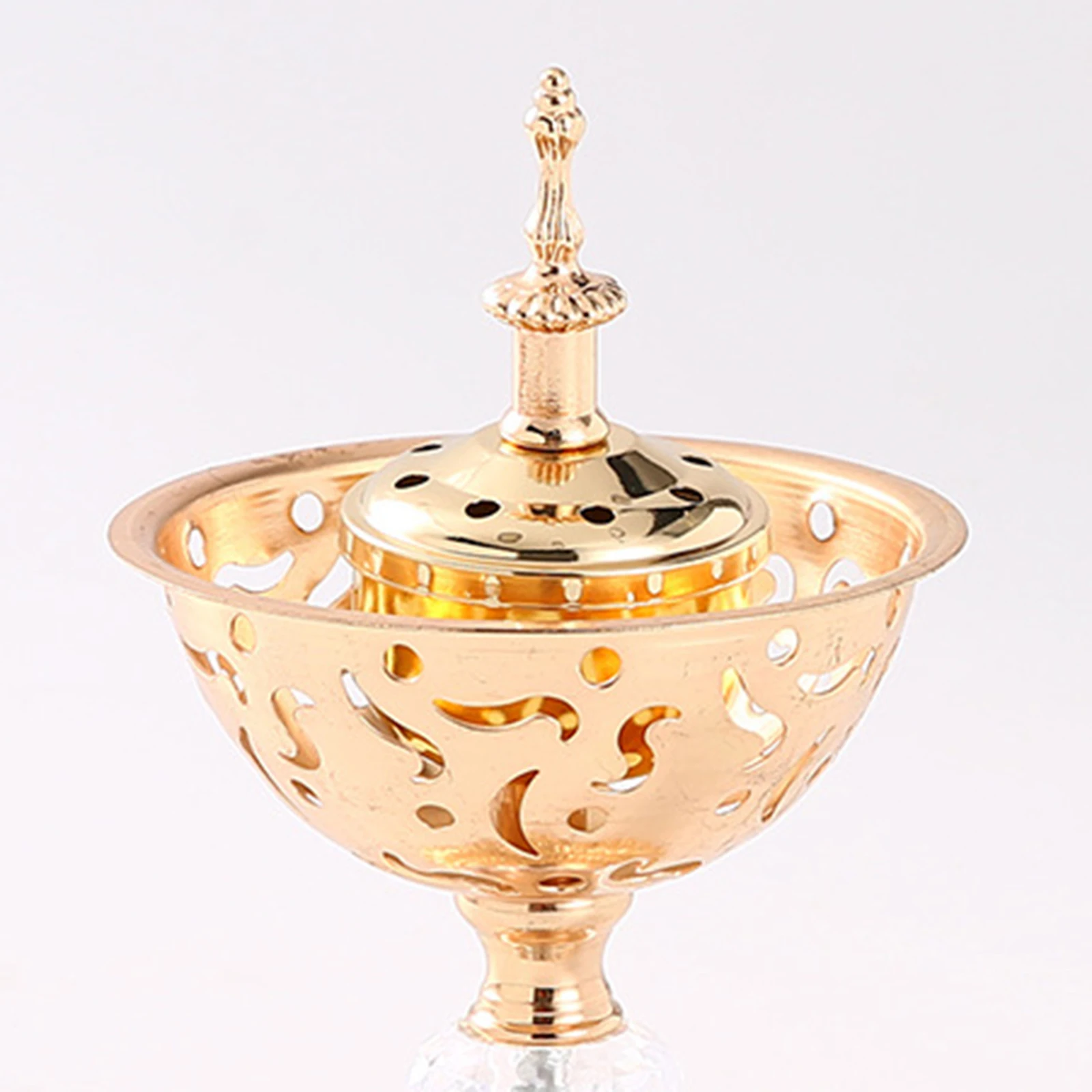 Incense Burners Censer Holder with Lid for Tea House Yoga Studio Decoration