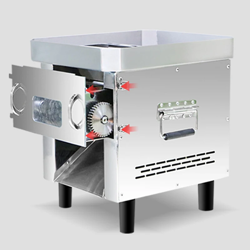 

Stainless Steel Commercial Meat Slicer High-Power Multi-Function Automatic Slicing Shredding Dicing And Meat Cutting