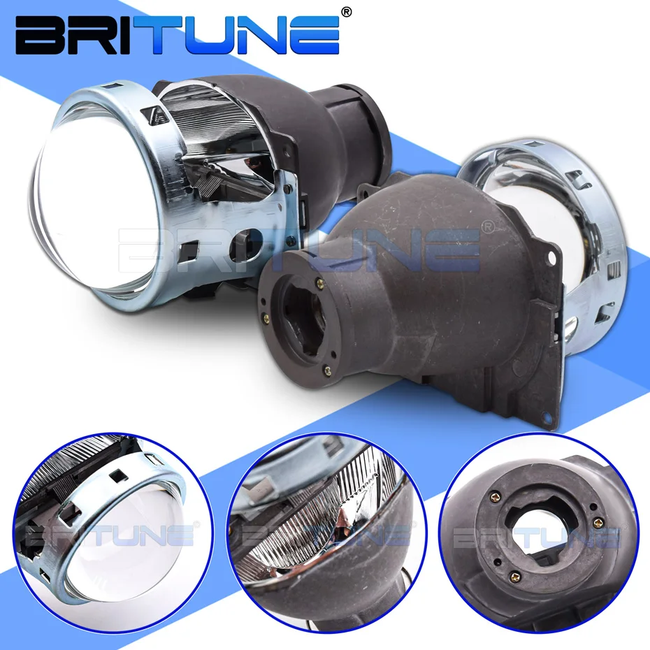 Britune Koito Q5 H11 Car Lens Bi-xenon Projector HID LED Headlight Lenses 3.0 inch Full Metal Kit Tuning Accessories Retrofit