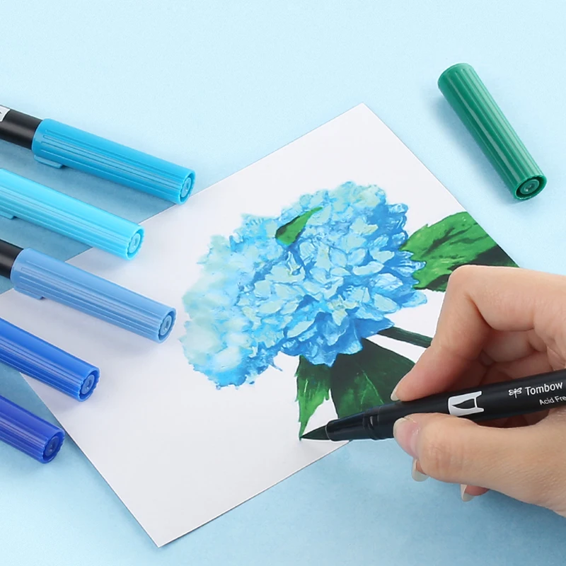 1pcs Tombow Dragonfly ABT Double Head Watercolor Brush BRUSH Pen Beginner Hand Painting Color Pen Student Stationery