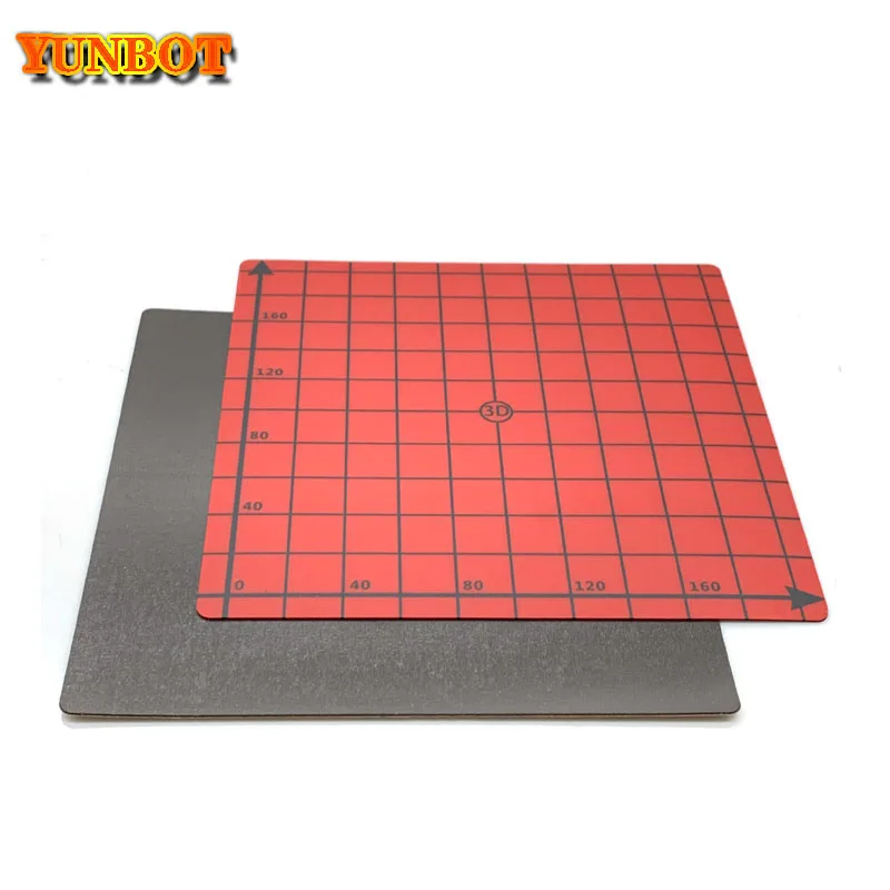 1set 220*220 Print Sticker Build Plate Flex Plate for i3 Mega 3D Printer Magnetic Coordinate Heated Print Bed square