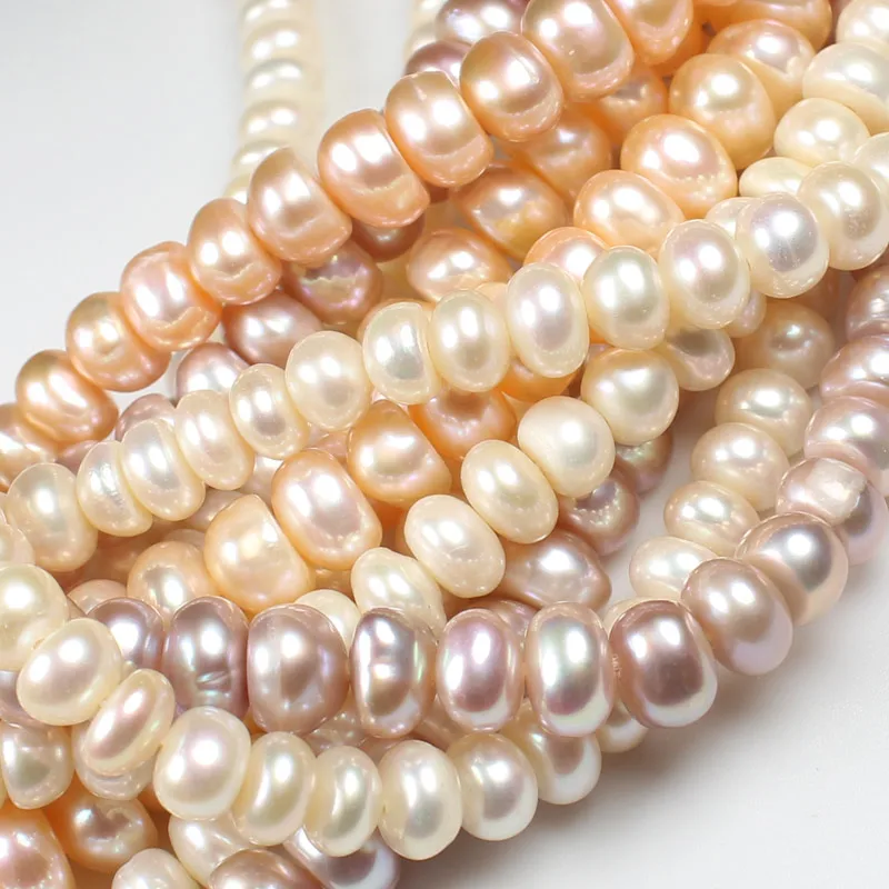 5-7mm Natural Freshwater Pearl bread shape 15inch Per strand, For DIY Jewelry Making, pendant,necklace