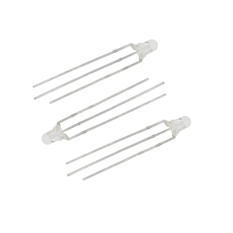 100Pcs/Lot  3MM LED Fog Common Anode Red & Green Light Emitting Diode F3 Led Common Cathode 3Pin 3P Fog Positive Negative