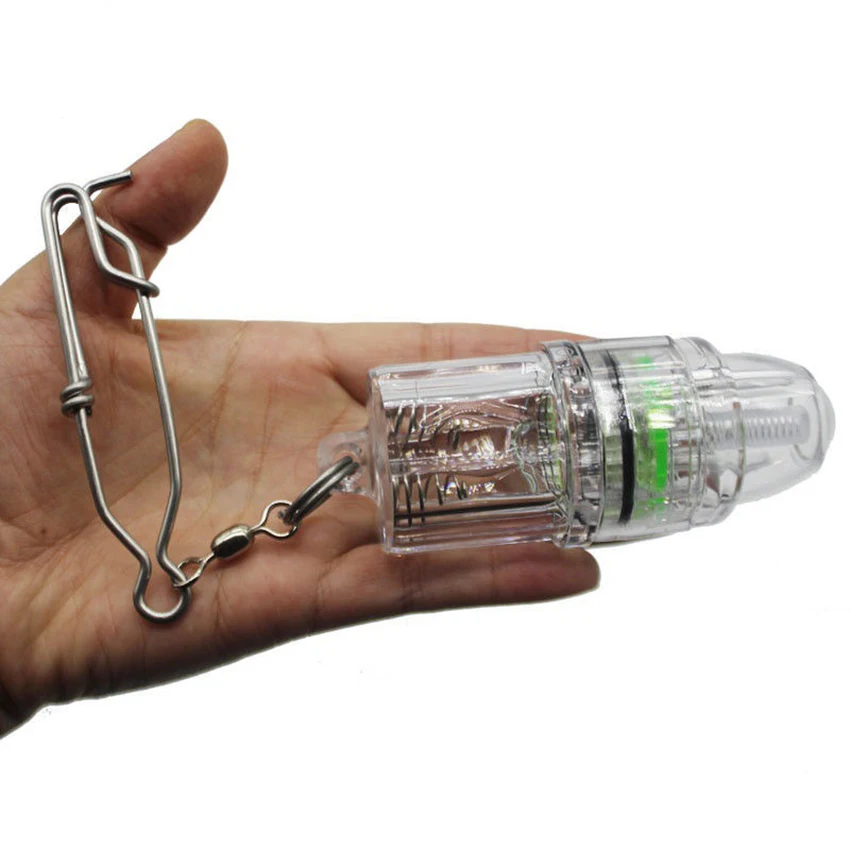 Mini Bright LED Fish Lure Light, Underwater Fishing Lamp, Flashing Light, Bait Lure with Hook, Deep Drop