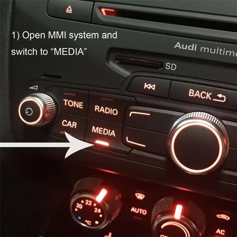 AMI MDI Wireless USB Bluetooth Music Adapter for Audi A1 A3 A4L A6 A6L A7 A8L Q3 Q7