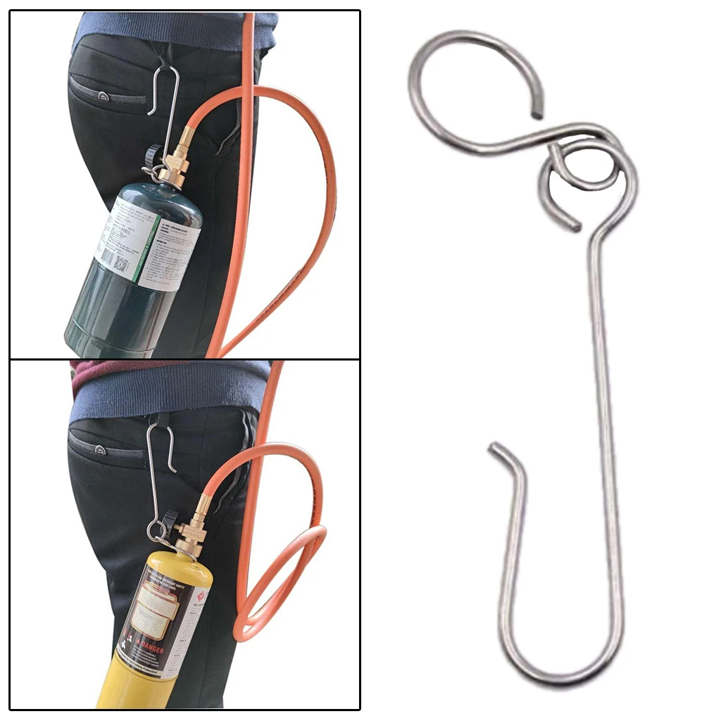 Rvs Lassen Gas Fles Riem Haak Hand Mapp Propaan Fles Clip