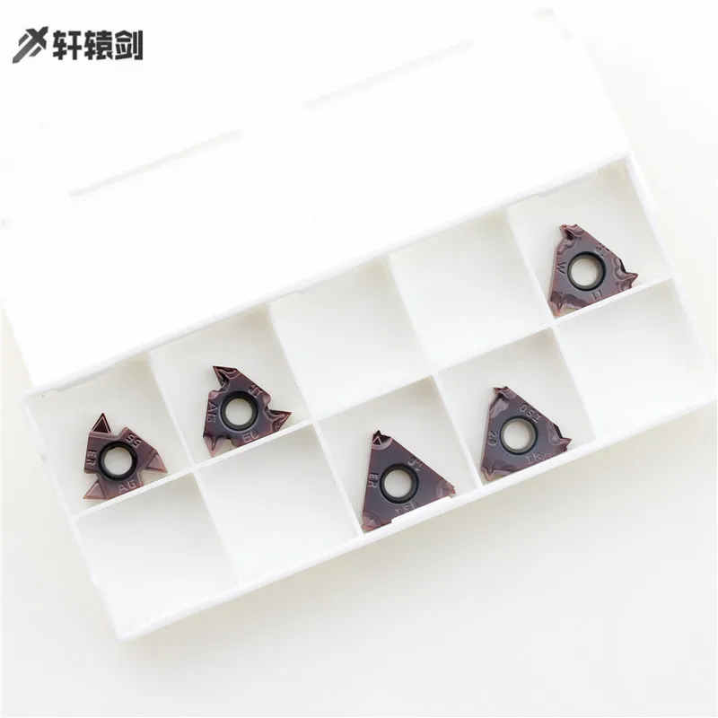 10PCS DESKAR 16ERM 16IRM 1.0ISO 1.5ISO 2.0ISO 2.5ISO 3.0ISO XM9030 CNC lathe tool for stainless steel threaded carbide inserts