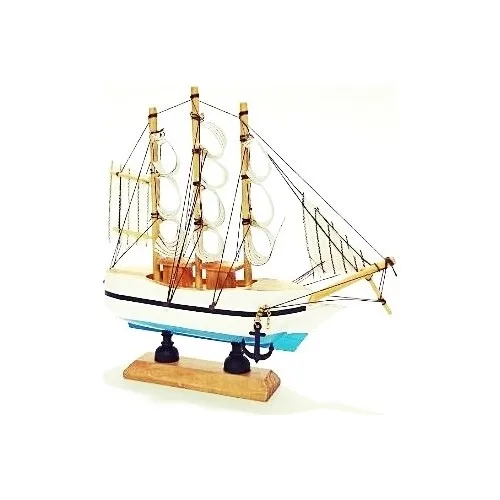 

Deco Elite Wood Handmade Sailing Boat Model Medium Size 20 cm