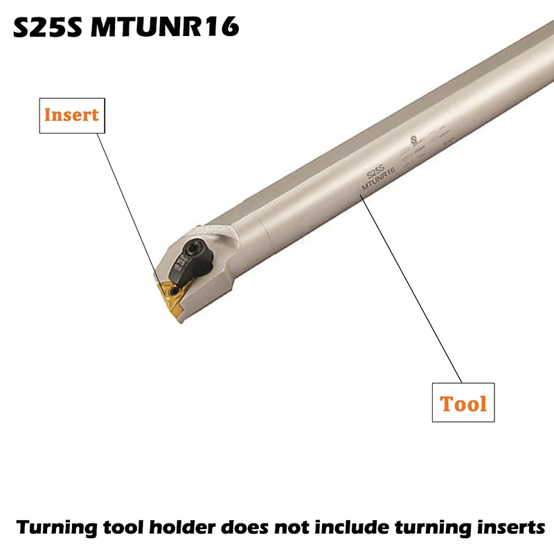 1PCS S20R S25S MTUNR MTUNL 16  Internal Turning Tool Holder MTUNL16 Lathe Tool Holder S20R MTUNR16 Lathe Tools