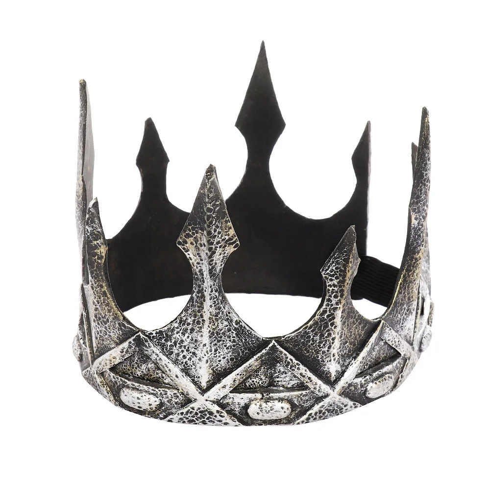 Men's Crown for Prom Party Decorations, Royal  Men Tiara Crown Costume Accessories  Halloween stage performance