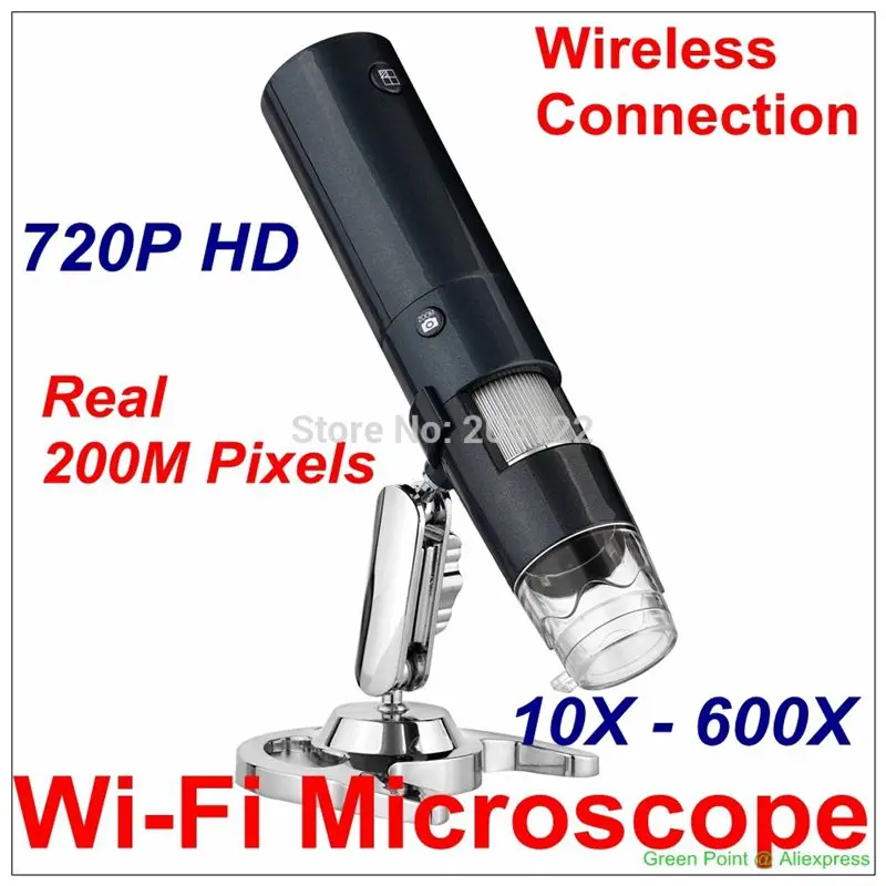 Portable 720P HD Wireless WiFi Digital Microscope M30 With 2.0M Camera With 600X Zoom For iPhone & iPad Android Mobile Phone&PC