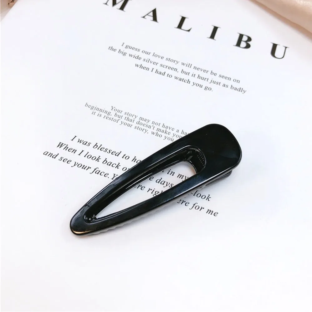 Simple Hair Clips Transparent Size Hairpin Top Duckbill Clip Styling Tools Barrettes for Women Girls