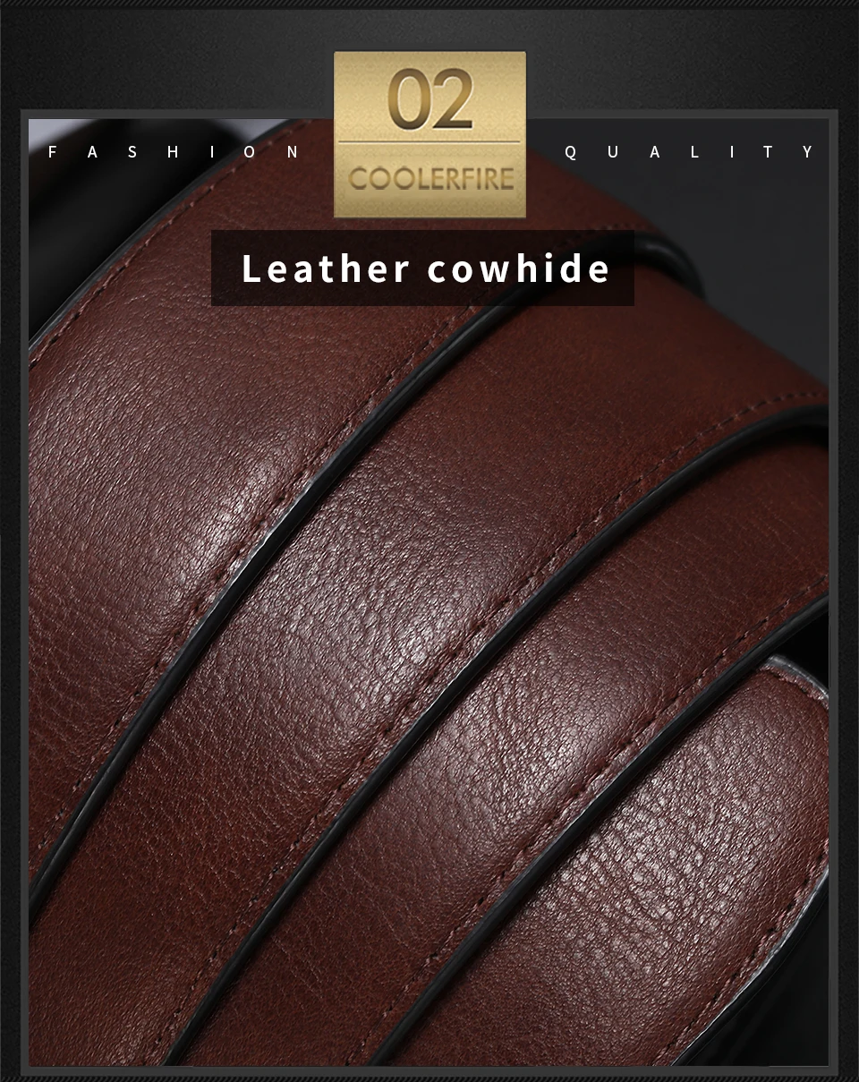 Wendegürtel aus echtem Leder für Herren, neuer Business-Kleidungsstil, braun und schwarz, wiederverwendbare Schnalle HQ110 – Detail 6