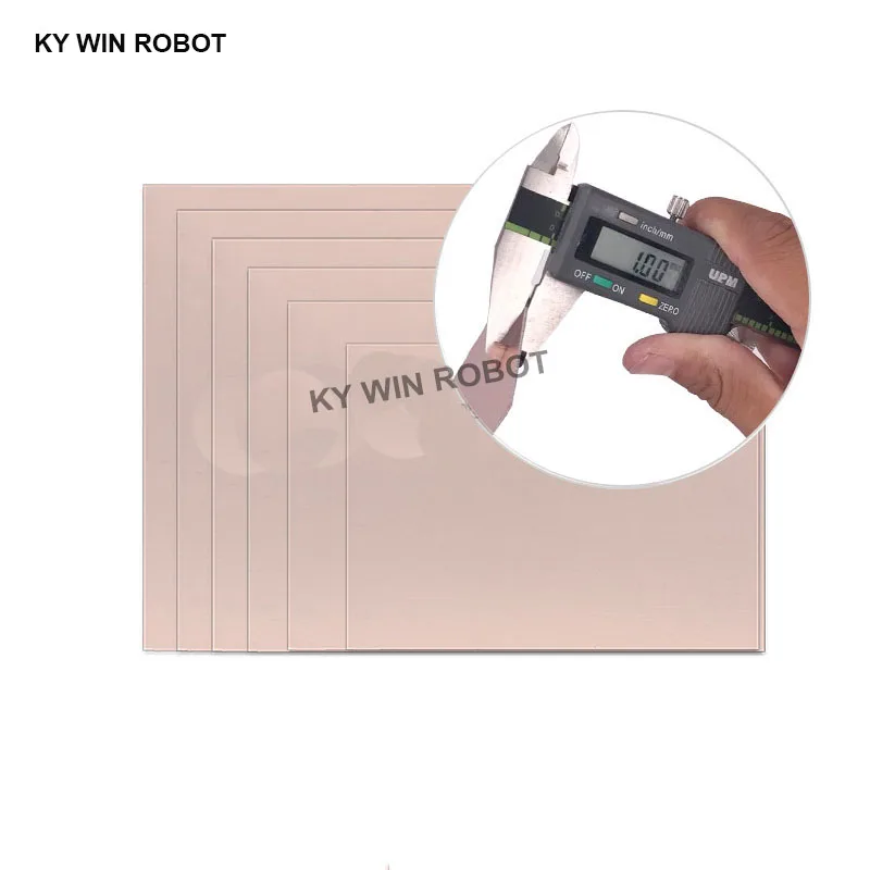 1szt 20x30 15x20 12x18 10x20 10x15 7x10 5x7 cm FR4 Dwustronna płyta pokryta miedzią DIY Zestaw płytek drukowanych PCB grubość płytki1.0mm