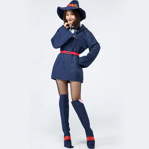 Akko Kagari Cosplay Little Witch Academia School Uniform Akko Kagari Costume Anime Cosplay 10 best sales Lilla Häxakademins cosplay - №7