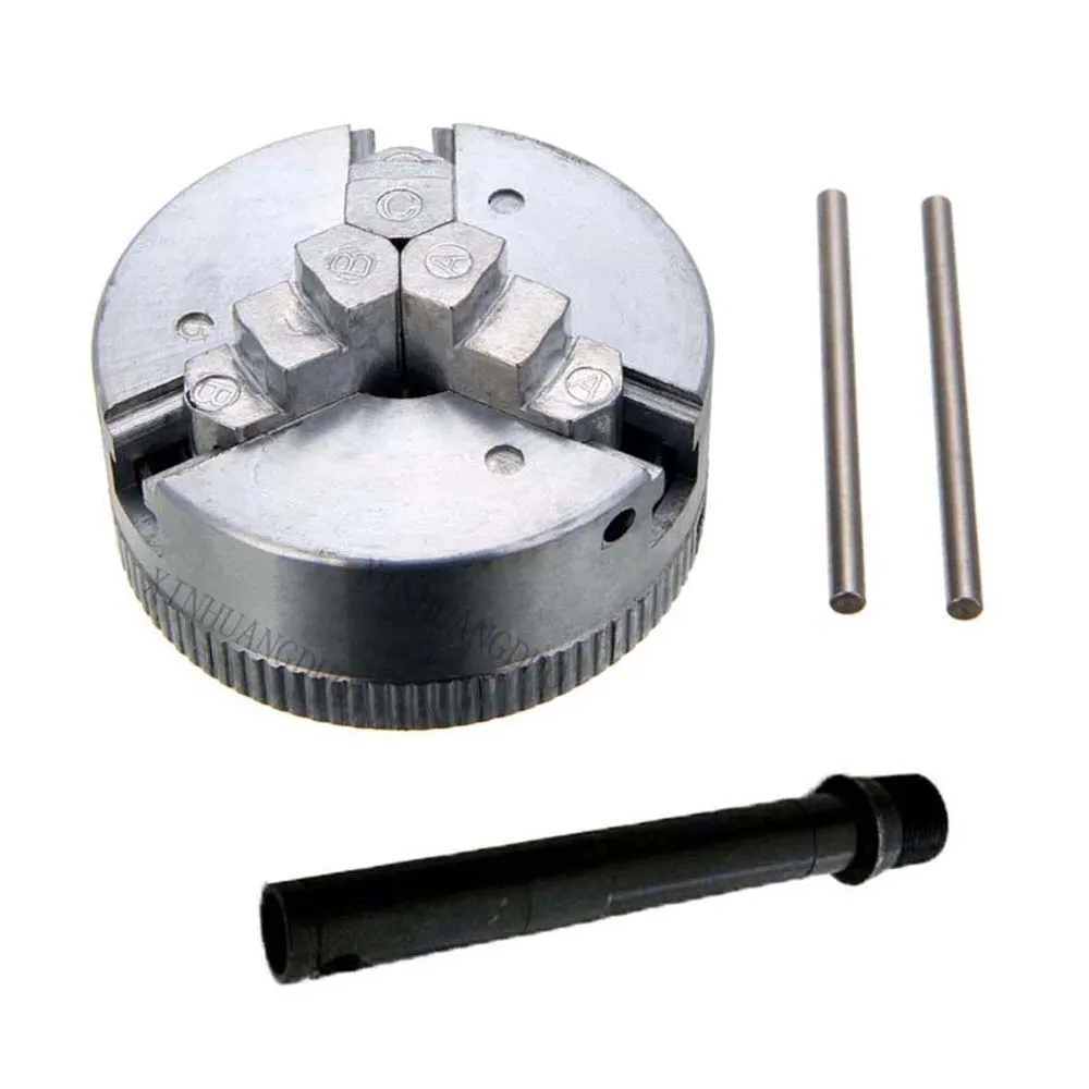 Imagem -03 - Mini Zinc Alloy Drill Chuck Metal Self-centering Manual 3-jaw Lathe Chuck Clamp com Chuck Key para Cnc Lathe Machine Tool Z011