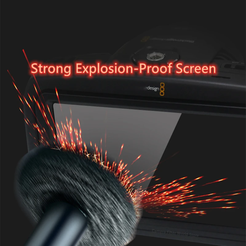 2 шт. закаленное стекло для камеры BMPCC 4K и 6K, защитное стекло для экрана Blackmagic Design Pocket Cinema Came 4K