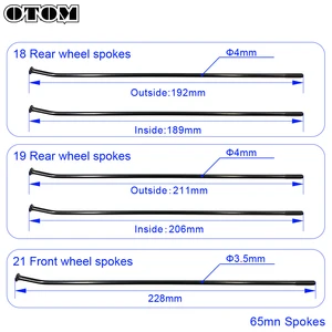 Motorrad hinten Otom-Rose, 21, 18 und 19 Zoll Felgen mit 65 Mio., Elektrophoresestrahlen für Yamaha, YZ125, YZ250FX, WR250F, WR450F, Motocross 12 Hauptverkaufsrand 19 für Motorrad - №8