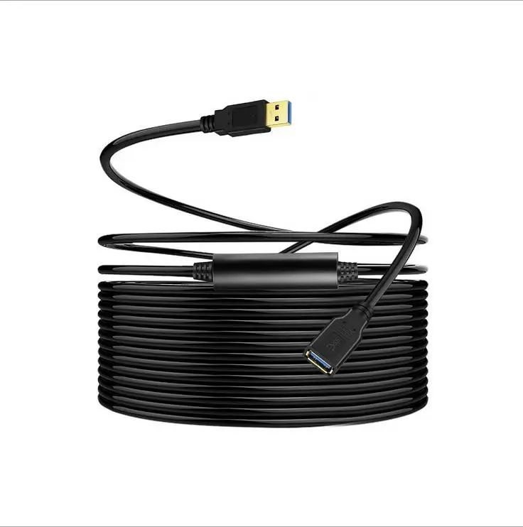 Cabo usb 3.0 macho para fêmea, extensor de 10m, 8m, gl3523, repetidor para laptop, pc e disco rígido