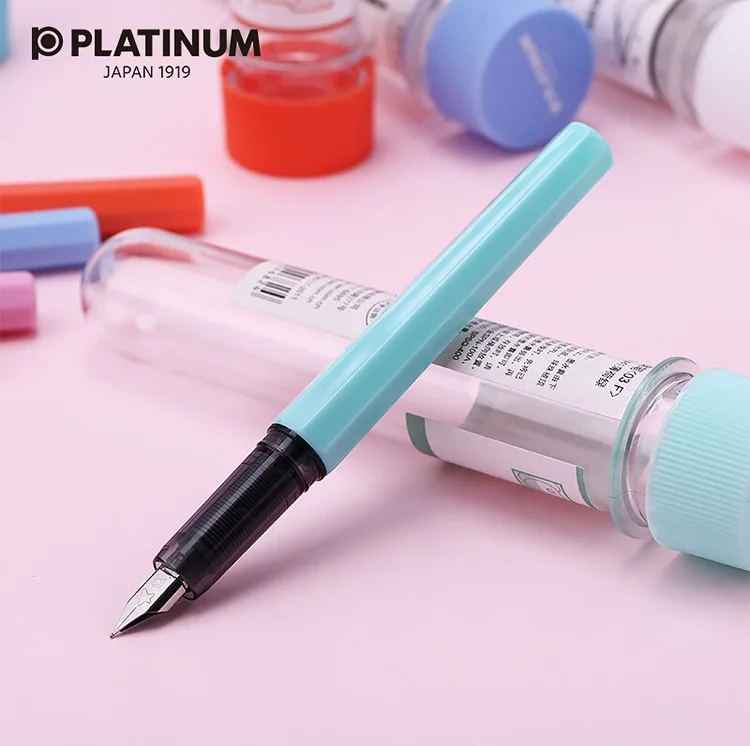 

Japan Kawaii Platinum Small Meteor Fountain Pen Macaron Color Series PQ-200 Students Gifts Macarons Fountain Pen School Supplies