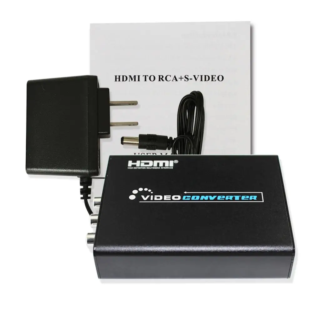 Konwerter wideo HDMI na AV Svideo CVBS L/R Adapter przełączający obsługujący 1080p 3RCA PAL / NTSC do telewizora Blue-Ray DVD dekoder