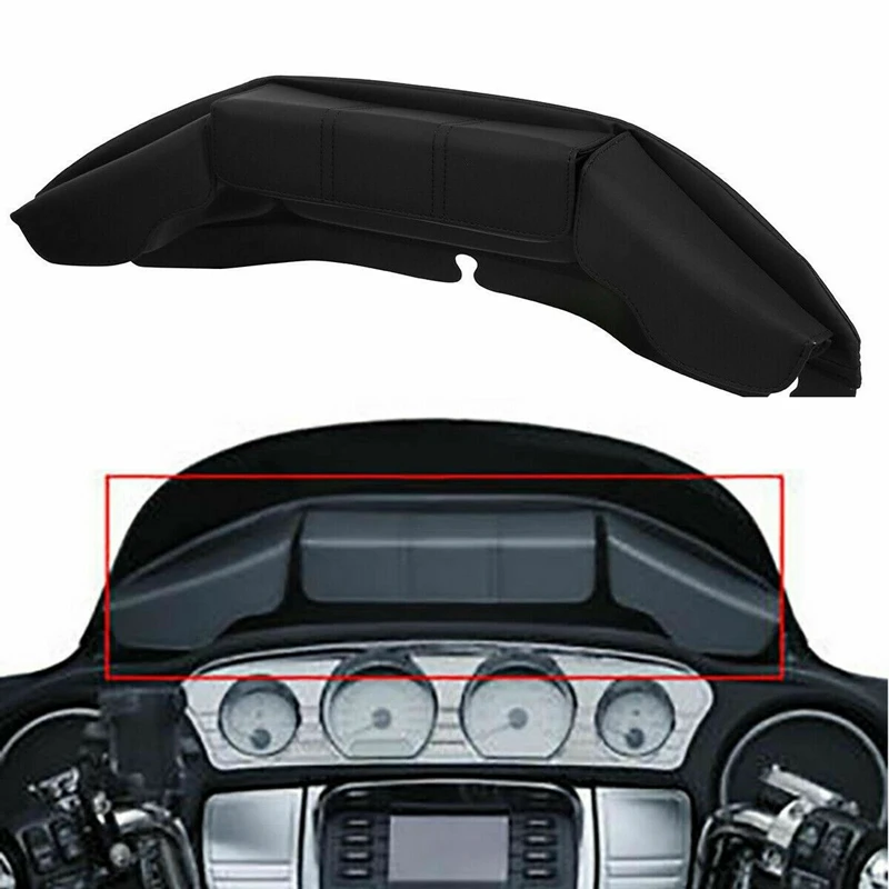 

3 Pocket Batwing Fairing Windshield Bag Pouch Fit For Harley Touring Electra Tri Glide Ultra Limited 2014-2024