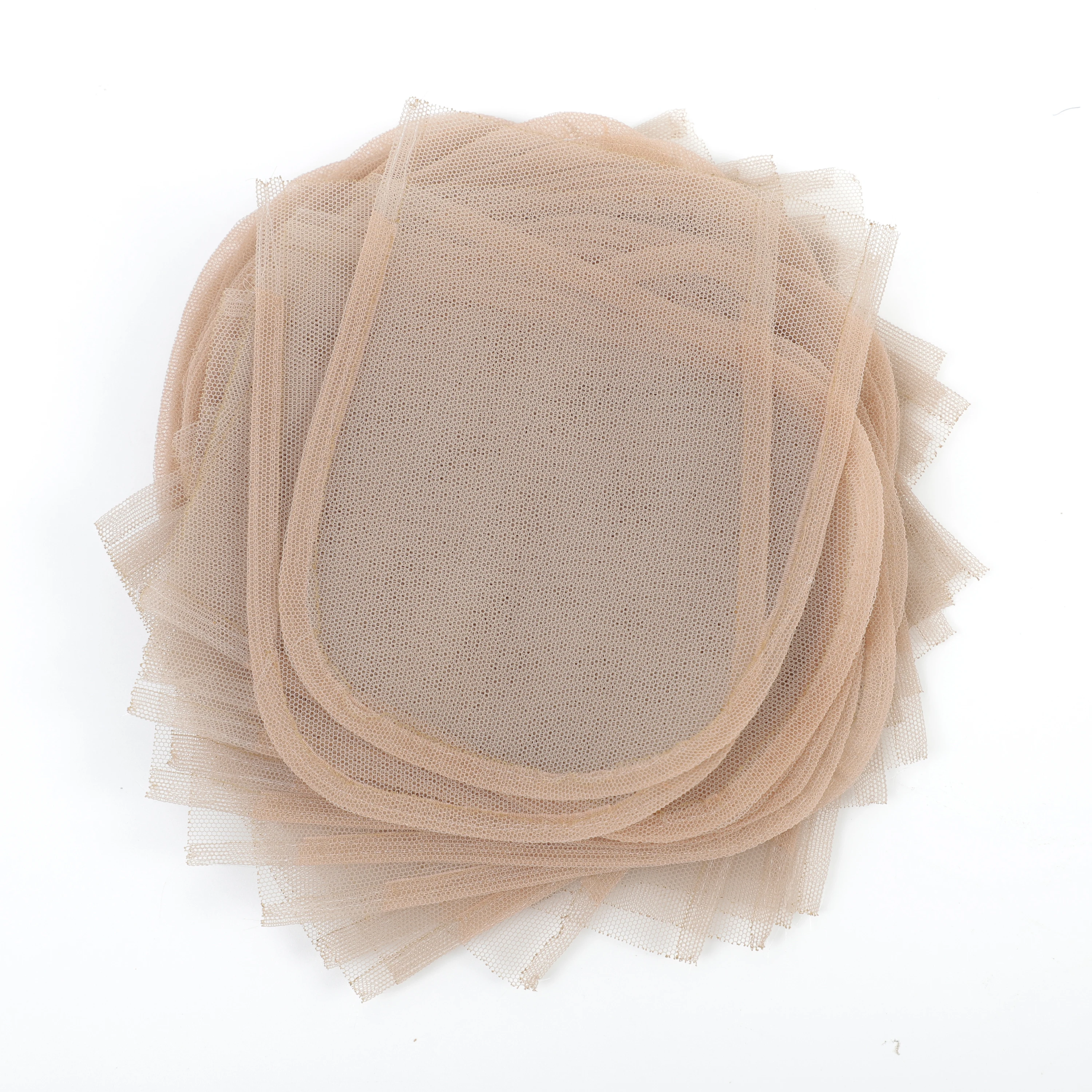 Transparent Lace 4x4 Lace Net for Making Closure 5pcs Swiss Lace Closure Base Foundation Wig Accessories for Making Wigs