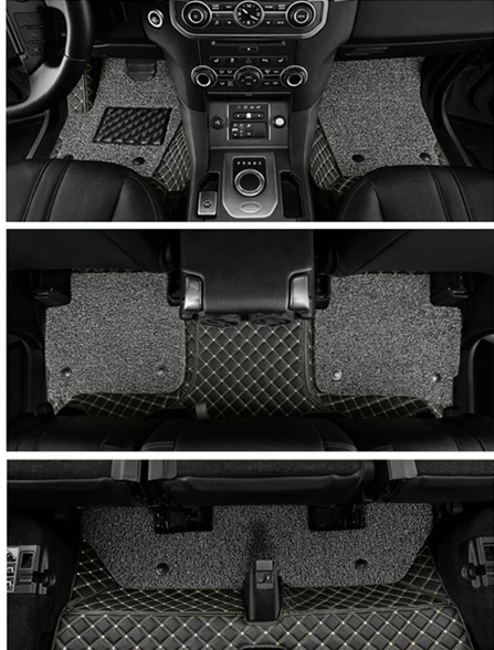 

High quality! Custom special car floor mats for KIA Sorento 6 7 seats 2021 waterproof double layers carpets for Sorento 2022