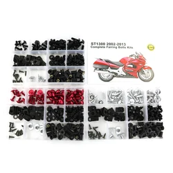 Fit For Honda ST1300 2002-2013 Motorcycle Complete Full Fairing Bolts Kit Screws Fairing Clips Windshield Bodywork Bolts