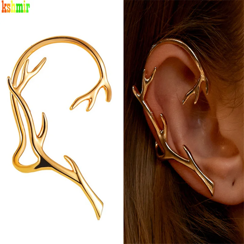 kshmir Fashion exaggerated metal ear hanging earless earrings refined women single earrings girl jewelry gift 2021